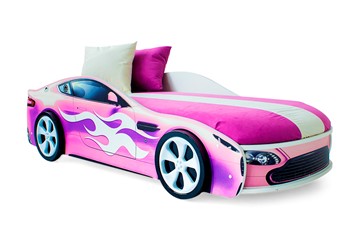Детская кровать-машина Бондимобиль розовый в Шахтах