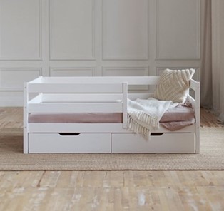 Детская кровать Софа с ящиками, цвет белый в Каменск-Шахтинском