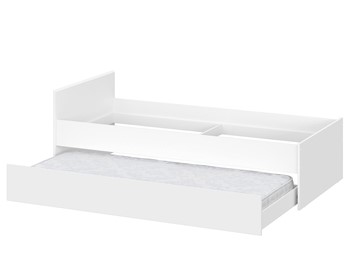 Выкатная детская кровать Токио, белый текстурный (одинарная (0,9х2,0) + выкатная) в Каменск-Шахтинском