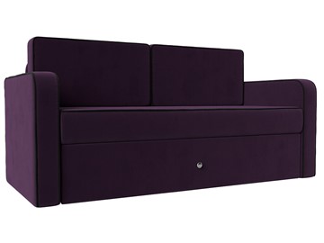 Детский диван-трансформер Смарт, Фиолетовый\Черный (Велюр) в Шахтах