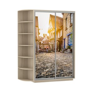 Шкаф 2-створчатый Экспресс 1900x600x2200, со стеллажом, Улица/шимо светлый в Таганроге