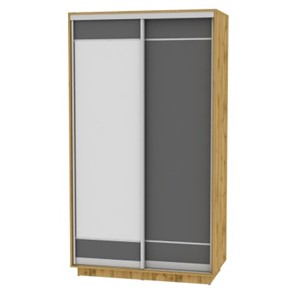 Шкаф 2-х дверный Весенний HK1, 2155х1200х600 (D1D2), ДВ-Графит в Таганроге