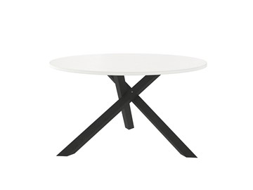 Круглый столик Триада-15Д, черный/белый в Шахтах