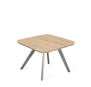 Квадратный столик SHT-S39 / SHT-TT 60/60 ЛДСП (дуб сонома/серый) в Шахтах