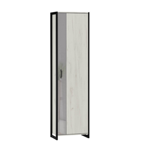 Одностворчатый шкаф Техно ЛД 678.320.000.002 Дуб крафт белый/черный (Корпус+дверь) в Таганроге