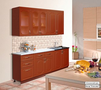Кухонный гарнитур Классика 2000, цвет Итальянский орех в Шахтах