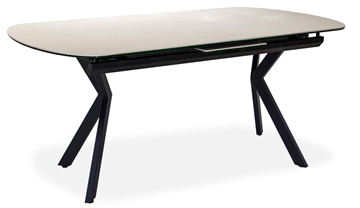 Керамический обеденный стол Шамони 1CX 140х85 (Oxide Avorio/Графит) в Шахтах