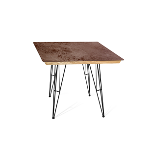 Керамический кухонный стол SHT-TU10 (4 шт.)/ТT8 60/60 (черный/прозрачный лак/коричневая сепия) в Шахтах
