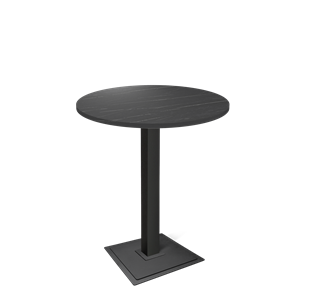 Барный стол SHT-TU5-BS1/H110 / SHT-TT 80 ЛДСП (камень пьетра гриджио черный/черный) в Шахтах