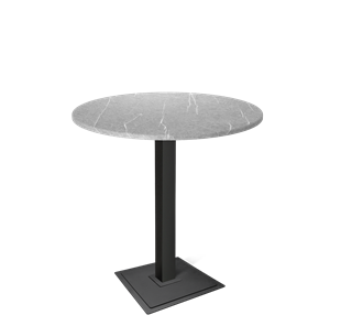 Барный стол SHT-TU5-BS1/H110 / SHT-TT 90 МДФ (серый мрамор/черный) в Шахтах