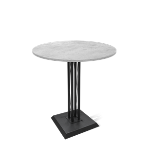Маленький стол SHT-TU6-BS2/H110 / SHT-TT 90 ЛДСП (бетон чикаго светло-серый/черный) в Шахтах
