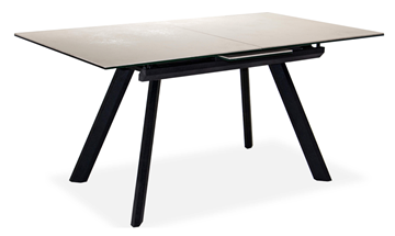 Кухонный стол раскладной Бордо 2CQ 160х90 (Oxide Avorio/Графит) в Шахтах