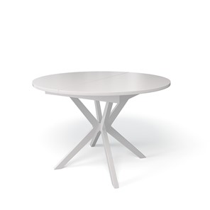Круглый стол Kenner B1100 (Белый/Стекло белое сатин) в Шахтах