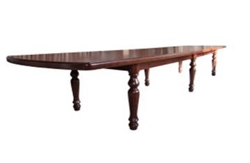 Деревянный кухонный стол 3,5(4,0)х1,1 на шести ножках, (стандартная покраска) в Шахтах