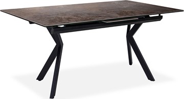 Кухонный раздвижной стол Бордо 2CX 160х90 (Oxide Moro/Графит) в Шахтах