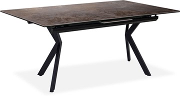 Обеденный раздвижной стол Бордо 3CX 180х95 (Oxide Moro/Графит) в Шахтах