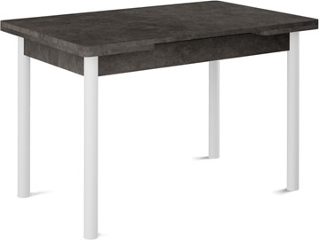 Раздвижной стол Милан-2 EVO, ноги белые, серый камень в Каменск-Шахтинском