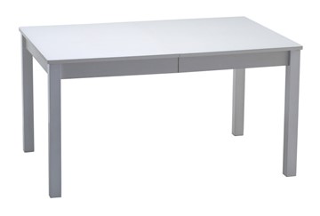 Кухонный стол раскладной Нагано-2 стекло белое opti (хром-лак) в Шахтах