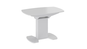 Стеклянный стол Портофино (СМ(ТД)-105.01.11(1)), цвет  Белый глянец/Стекло белое в Каменск-Шахтинском