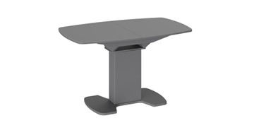 Обеденный раздвижной стол Портофино (СМ(ТД)-105.02.11(1)), цвет Серое/Стекло серое матовое LUX в Шахтах