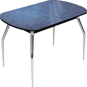 Раздвижной стол Ривьера исп.2 хром №5 (Exclusive h129/черный) в Шахтах
