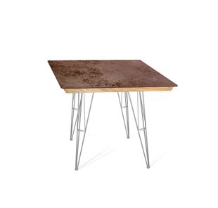 Керамический кухонный стол SHT-TU10 (4 шт.)/ТT8 60/60 (хром лак/прозрачный лак/коричневая сепия) в Шахтах