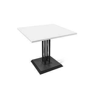 Кухонный стол SHT-TU6-BS2/ТT 80/80 (черный/белый) в Шахтах
