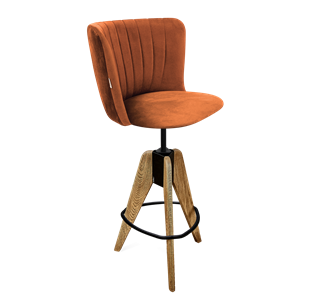 Барный  стул SHT-ST36-1 / SHT-S92 (песчаная буря/браш.коричневый/черный муар) в Шахтах