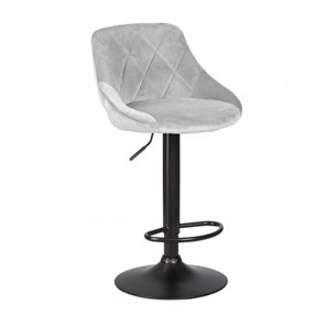 Барный стул Престиж  WX-2397 велюр светло-серый в Шахтах