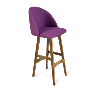 Барный стул SHT-ST35 / SHT-S65 (ягодное варенье/дуб брашированный коричневый) в Шахтах