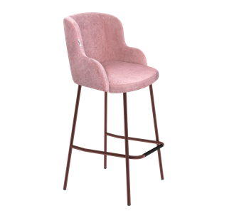 Барный стул SHT-ST39 / SHT-S29P (пыльная роза/медный металлик) в Шахтах