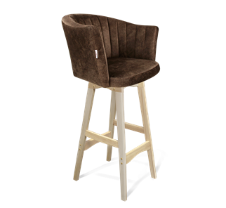 Барный стул SHT-ST42-1 / SHT-S65 (кофейный трюфель/прозрачный лак) в Шахтах