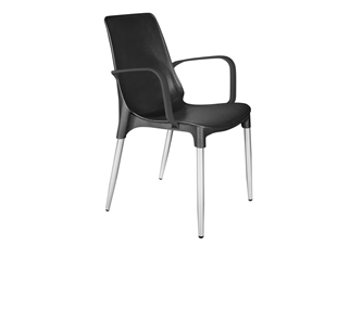 Обеденный стул SHT-ST76/S424-С (черный/хром лак) в Шахтах