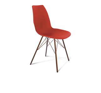 Обеденный стул SHT-ST29/S37 (красный ral 3020/медный металлик) в Шахтах