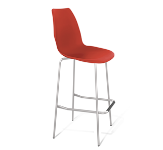Барный стул SHT-ST29/S29 (красный ral 3020/хром лак) в Таганроге