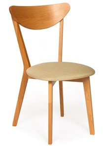 Обеденный стул MAXI (Макси), бук/ткань 86x48,5x54,5 Бежевый/ натуральный бук (2 шт) арт.13134 в Шахтах