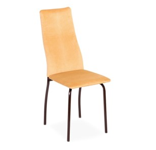 Кухонный стул Волна, каркас металл коричневый, велюр тайту 16 в Шахтах