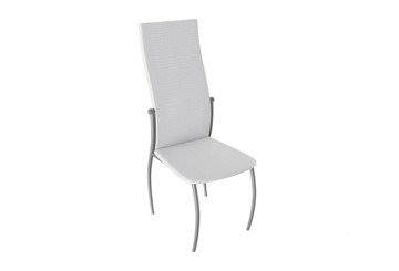 Обеденный стул Комфорт-М, цвет Эмаль Бриллиант, Белый Аллигатор к/з 218 (белый) в Таганроге