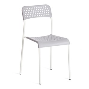 Обеденный стул ADDE (mod.C-049) металл/пластик, 39х49х78, Grey (серый) /White (белый) арт.19256 в Батайске