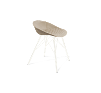 Обеденный стул SHT-ST19-SF1 / SHT-S37 (ванильный крем/белый муар) в Таганроге