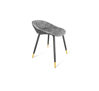 Обеденный стул SHT-ST19-SF1 / SHT-S95-1 (дымный/черный муар/золото) в Шахтах