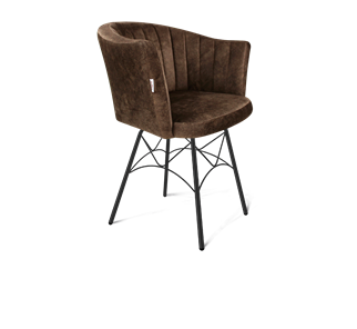 Обеденный стул SHT-ST42-1 / SHT-S107 (кофейный трюфель/черный муар) в Шахтах