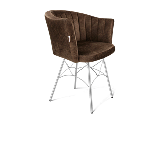 Обеденный стул SHT-ST42-1 / SHT-S107 (кофейный трюфель/хром лак) в Шахтах