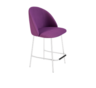 Полубарный стул SHT-ST35 / SHT-S29P-1 (ягодное варенье/белый муар) в Шахтах