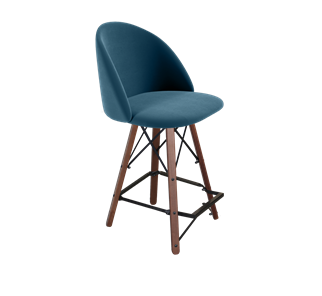 Полубарный стул SHT-ST35 / SHT-S80-1 (тихий океан/темный орех/черный) в Шахтах