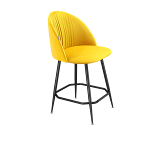 Полубарный стул SHT-ST35-1 / SHT-S148-1 (имперский жёлтый/черный муар) в Шахтах
