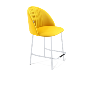 Полубарный стул SHT-ST35-1 / SHT-S29P-1 (имперский жёлтый/хром лак) в Шахтах