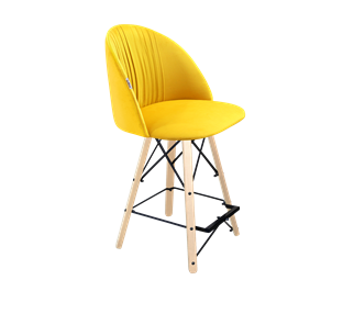 Полубарный стул SHT-ST35-1 / SHT-S80-1 (имперский жёлтый/прозрачный лак/черный) в Шахтах