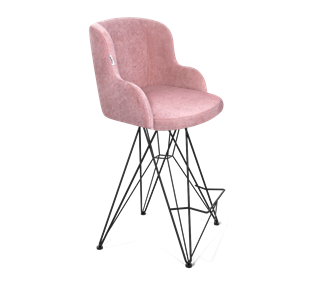 Полубарный стул SHT-ST39 / SHT-S66-1 (пыльная роза/черный муар) в Шахтах