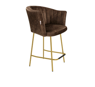 Полубарный стул SHT-ST42-1 / SHT-S29P-1 (кофейный трюфель/золото) в Таганроге